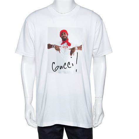 gucci photo tee supreme white|Buy Supreme Gucci Mane T.